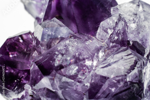 Abstract background texture of natural crystal amethyst