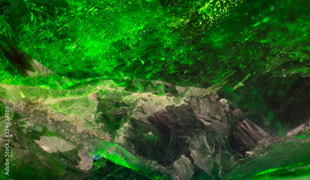 Natural chrome diopside texture abstract background Natural chrome diopside texture abstract background