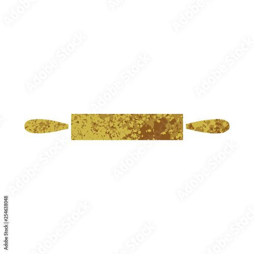 retro illustration style cartoon rolling pin
