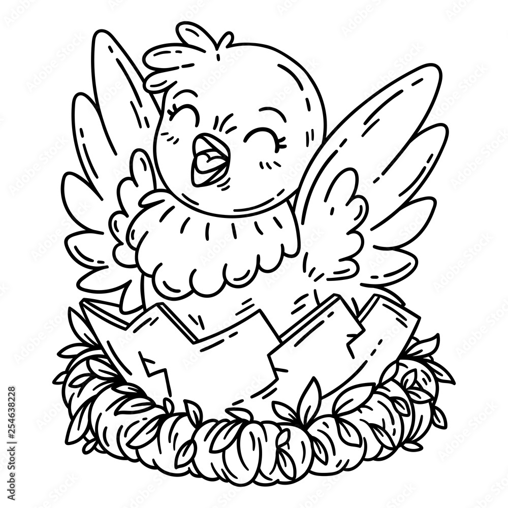Cute cartoon chicken. Cute cartoon chicken.