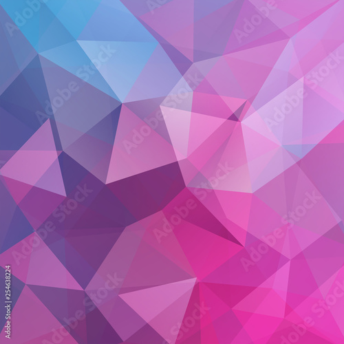 Background of pink, blue geometric shapes. Mosaic pattern. Vector EPS 10. Vector illustration