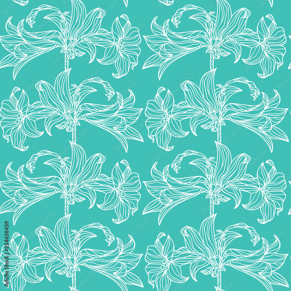 Simple floral pattern. Simple floral pattern.
