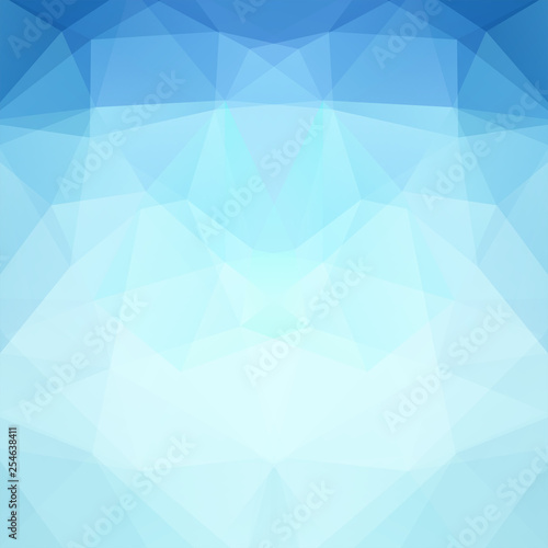 Blue polygonal vector background. Can be used in cover design, book design, website background. Vector illustration