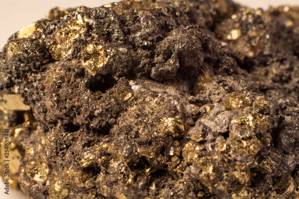 Natural pyrite texture abstract background Natural pyrite texture abstract background