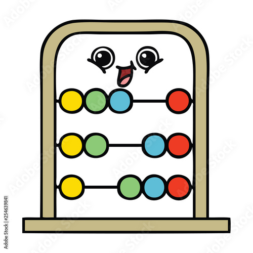cute cartoon abacus