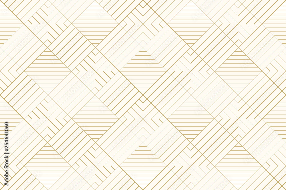 Fototapeta premium Background pattern seamless geometric abstract gold luxury color vector.