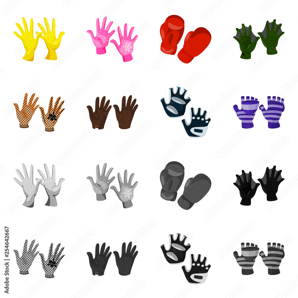 Fototapeta premium Vector illustration of silhouette and safety sign. Collection of silhouette and comfort stock vector illustration.