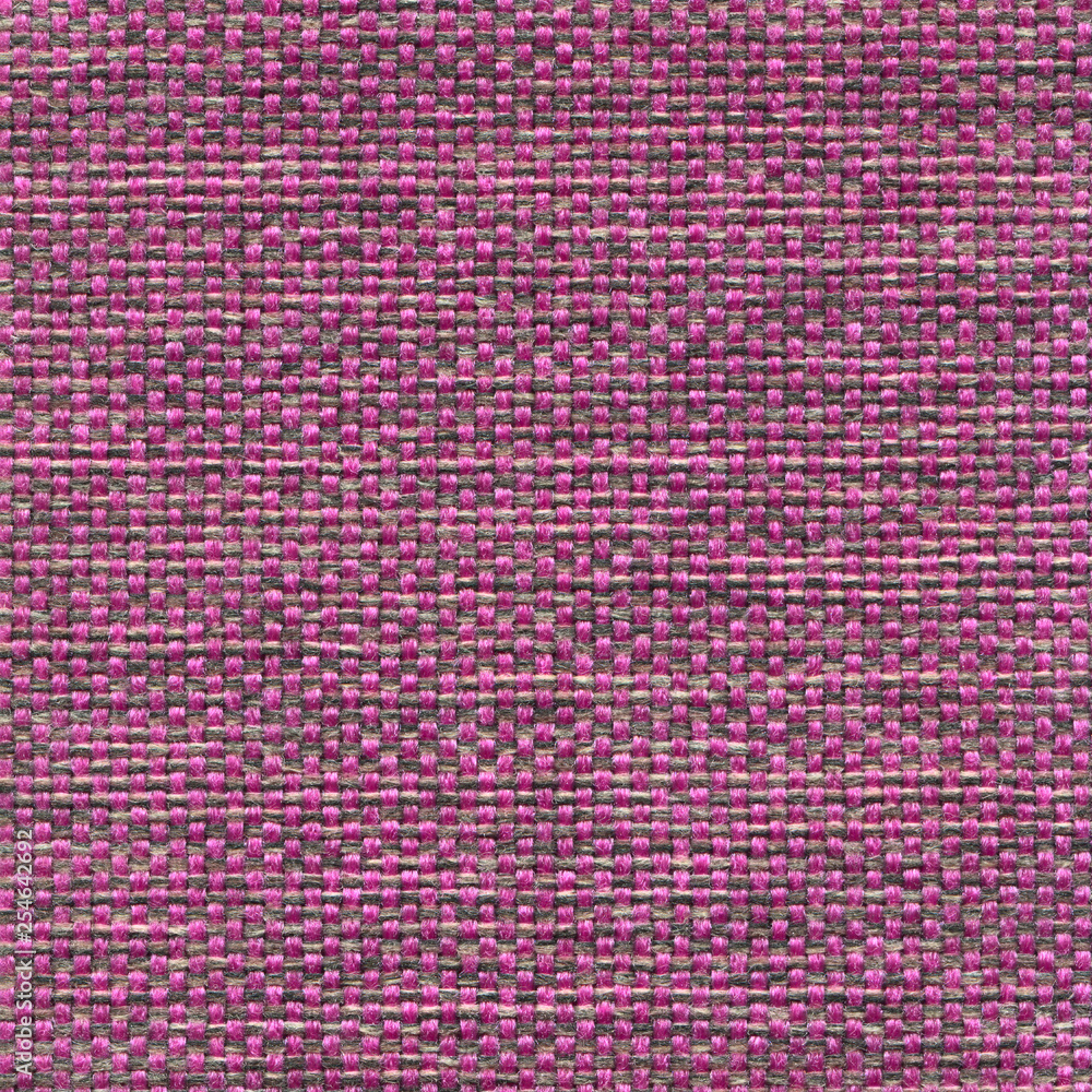 Fototapeta premium Textured saturated purple mat textile background. Vintage fashion background for designers and composing collages. Luxury textured genuine fabric of high and natural quality.