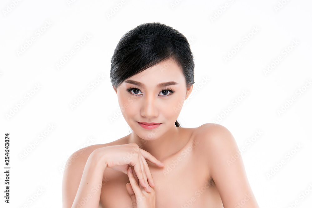 Beautiful Young asian Woman with Clean Fresh Skin Beautiful Young asian Woman with Clean Fresh Skin