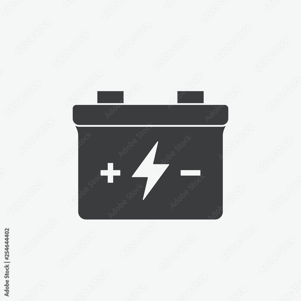Car Battery Vector Icon Car Battery Vector Icon