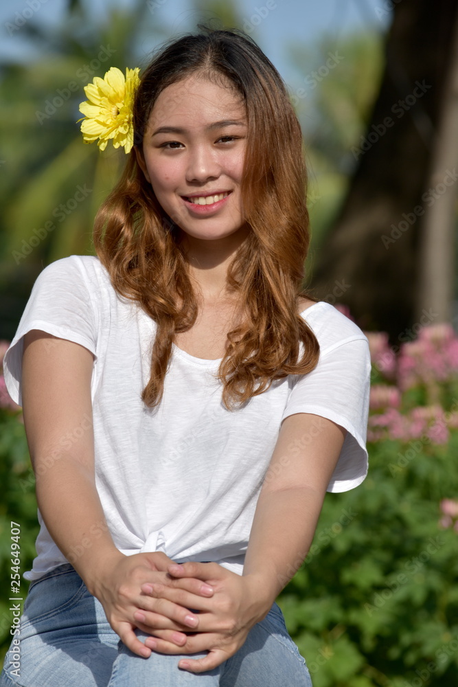 Naklejka premium Beautiful Minority Female And Happiness