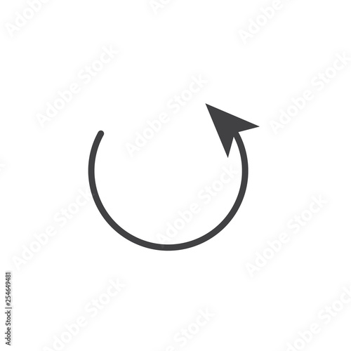 reversal arrow icon.Flip over or turn arrow. Reverse sign