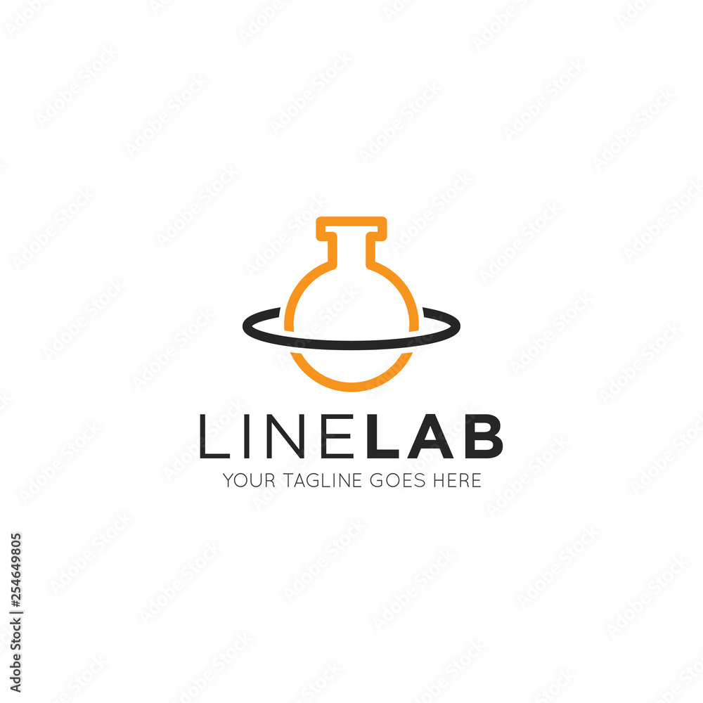 laboratory tube logo and icon vector illustration design template laboratory tube logo and icon vector illustration design template