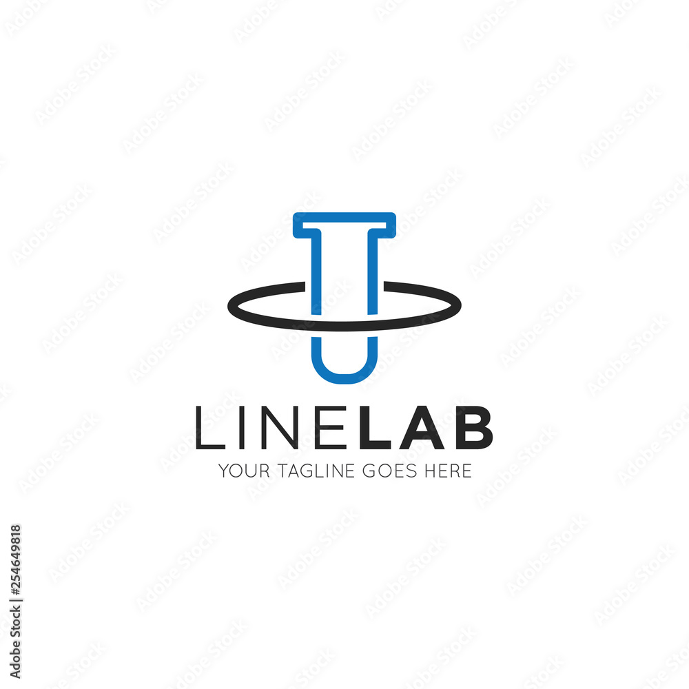 laboratory tube logo and icon vector illustration design template laboratory tube logo and icon vector illustration design template