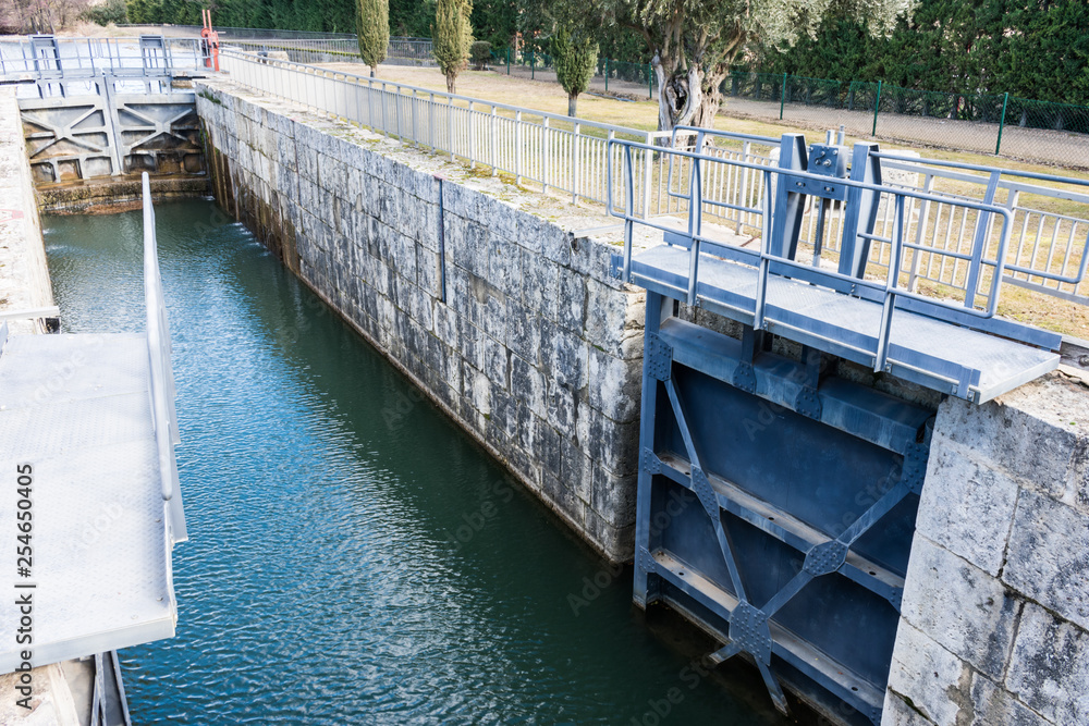 lock of the channel of Castilla lock of the channel of Castilla