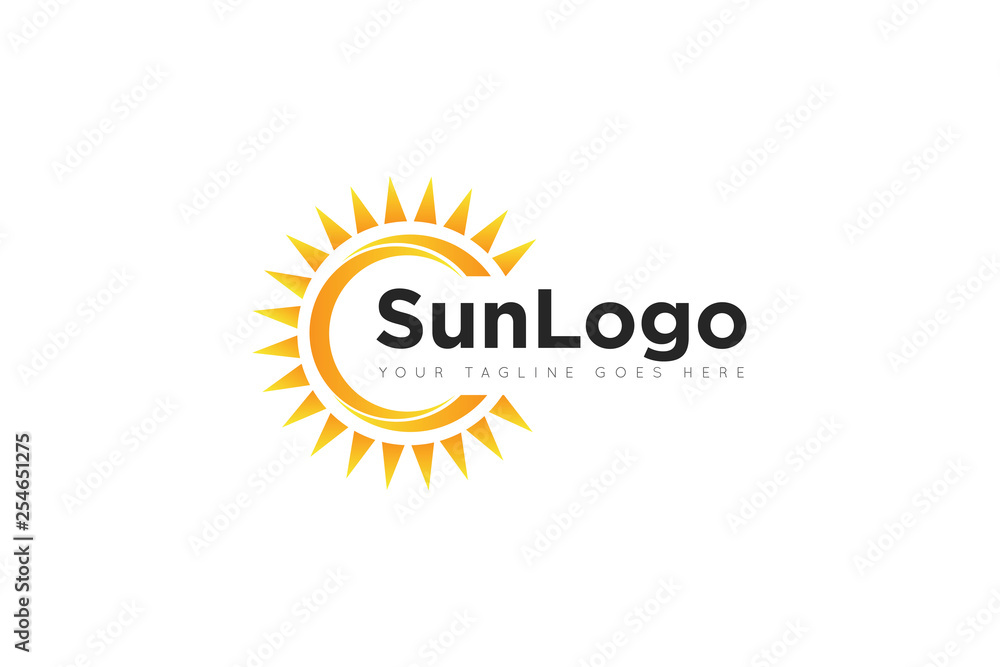 sun logo and icon Vector design Template. Vector Illustrator Eps.10 sun logo and icon Vector design Template. Vector Illustrator Eps.10