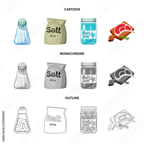 Isolated object of cooking and sea logo. Set of cooking and baking   vector icon for stock.