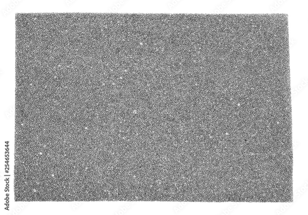 Fototapeta premium gray foam rubber isolated on white background