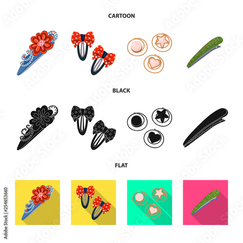 Isolated object of beauty and fashion logo. Collection of beauty and female stock vector illustration.