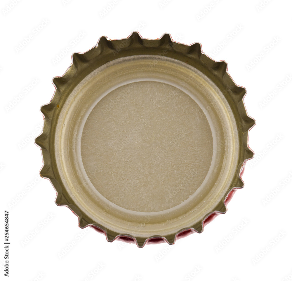 red metal cork isolated on white background red metal cork isolated on white background