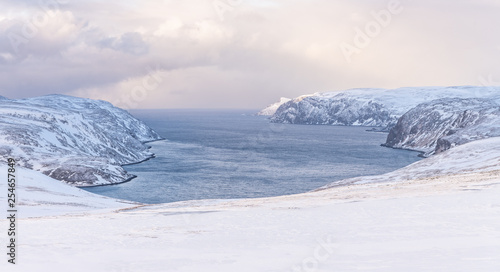 Tableau sur toile Fjord on Magerøya Island, Finnmark, Norway