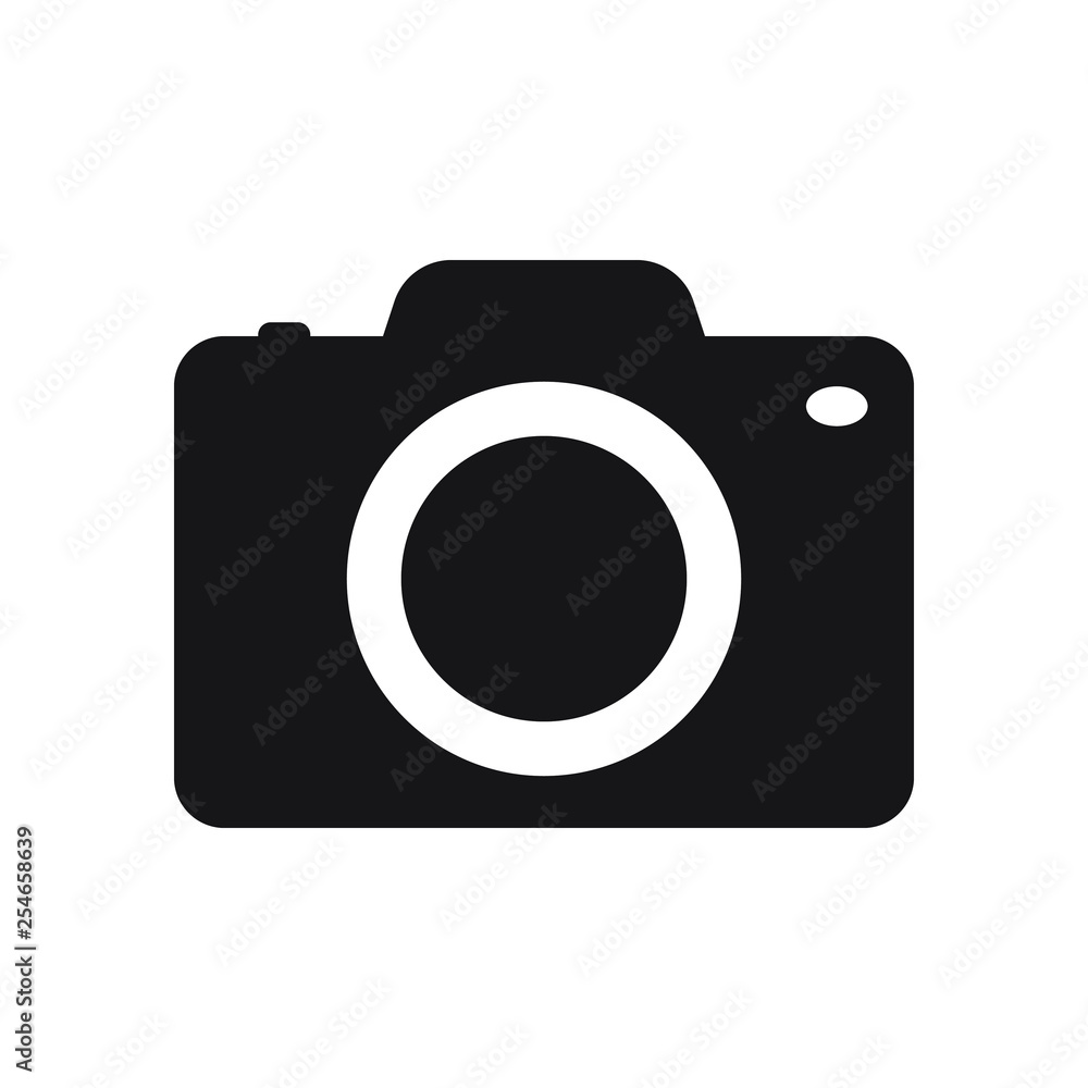 Photo camera vector icon isolated Photo camera vector icon isolated