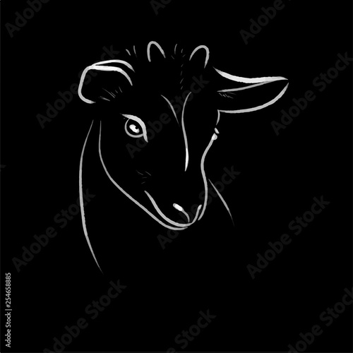 goat line illustration
