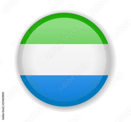 Free Download Sierra Leone flag round bright icon on a white background - GFXLoad
