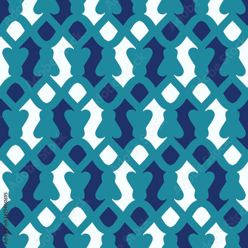 Seamless pattern with alternate geometric elements.