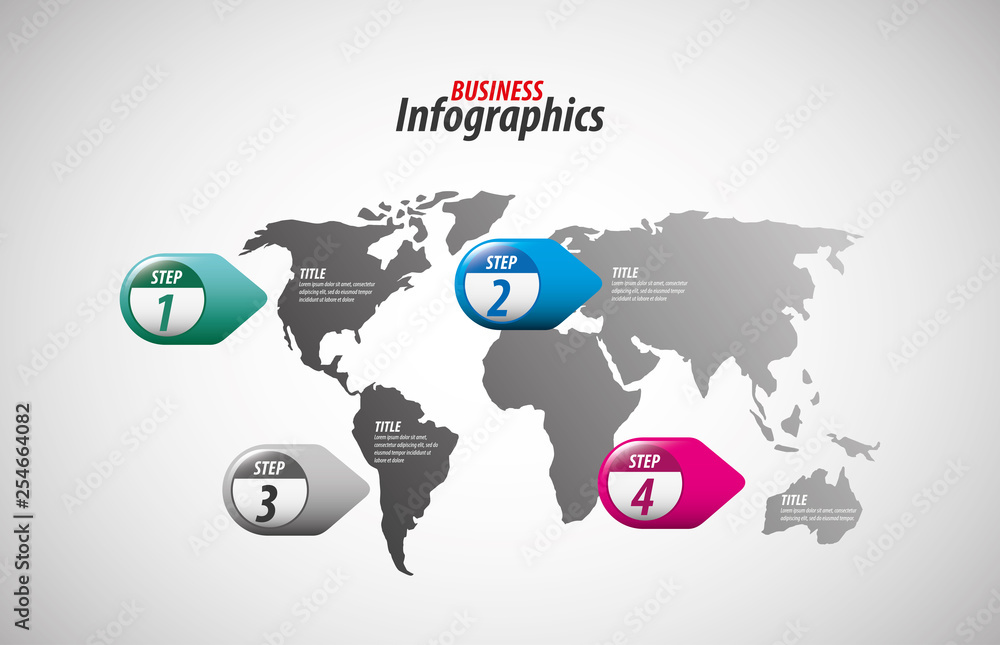 Business infographics template