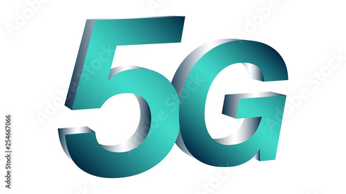 5g fifth generation of mobile connections vector symbol