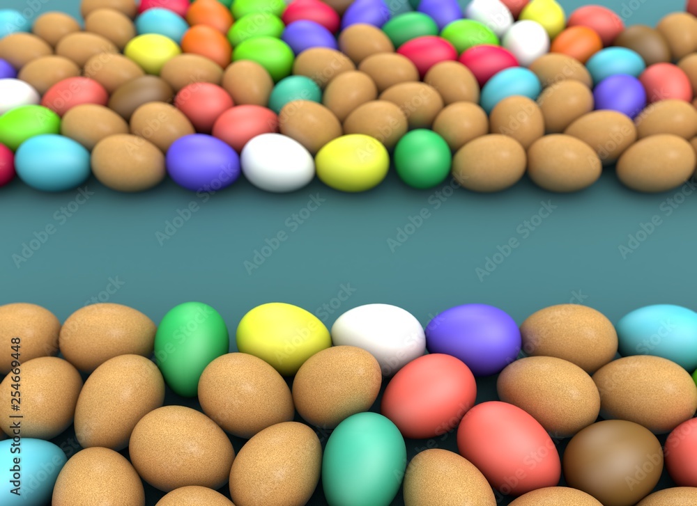 3d rendering Easter holiday composition, greeting concept. 3d rendering Easter holiday composition, greeting concept.