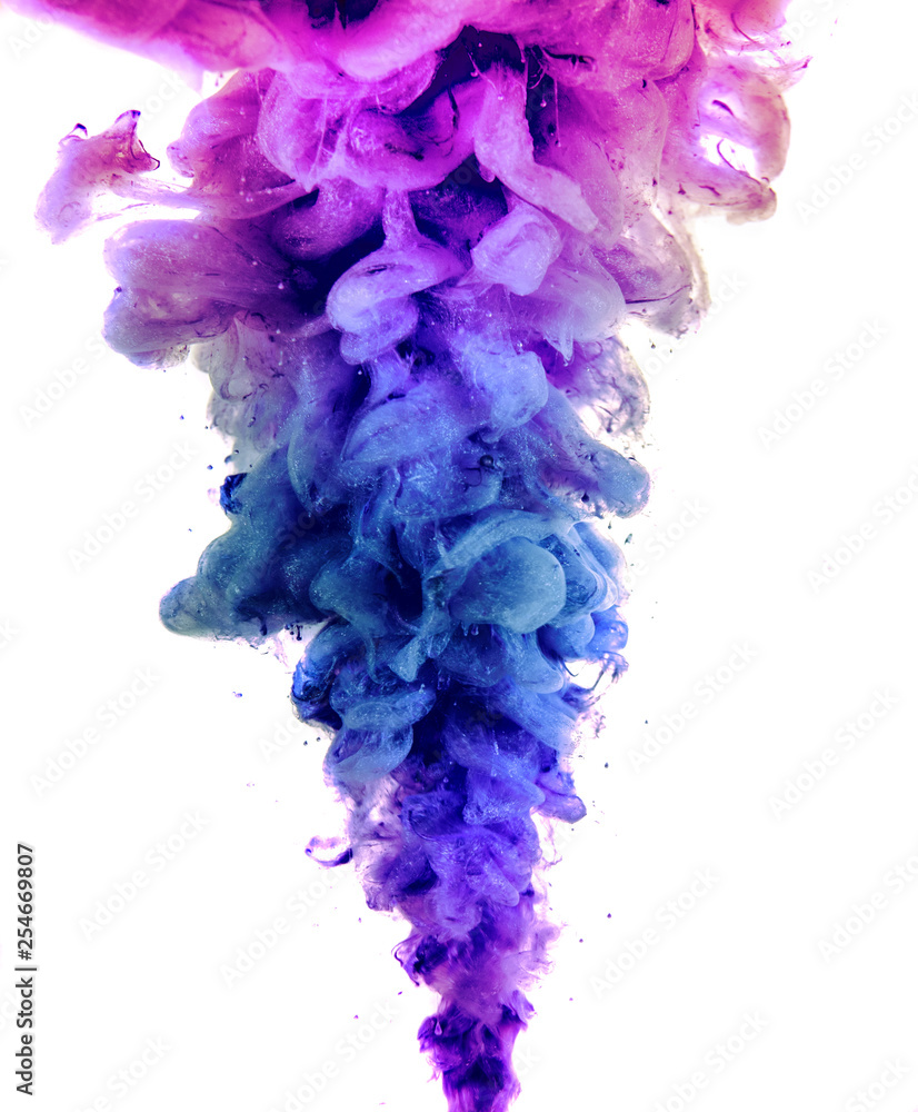 The colorful dye in the water. Abstract. background. Wallpaper. Concept art The colorful dye in the water. Abstract. background. Wallpaper. Concept art