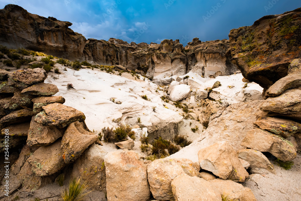 Amazing view of Bolivian mountain rocks and spacious landscape Amazing view of Bolivian mountain rocks and spacious landscape