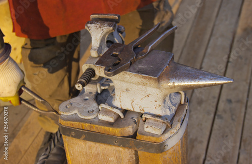 Tools and devices for blacksmith's work.