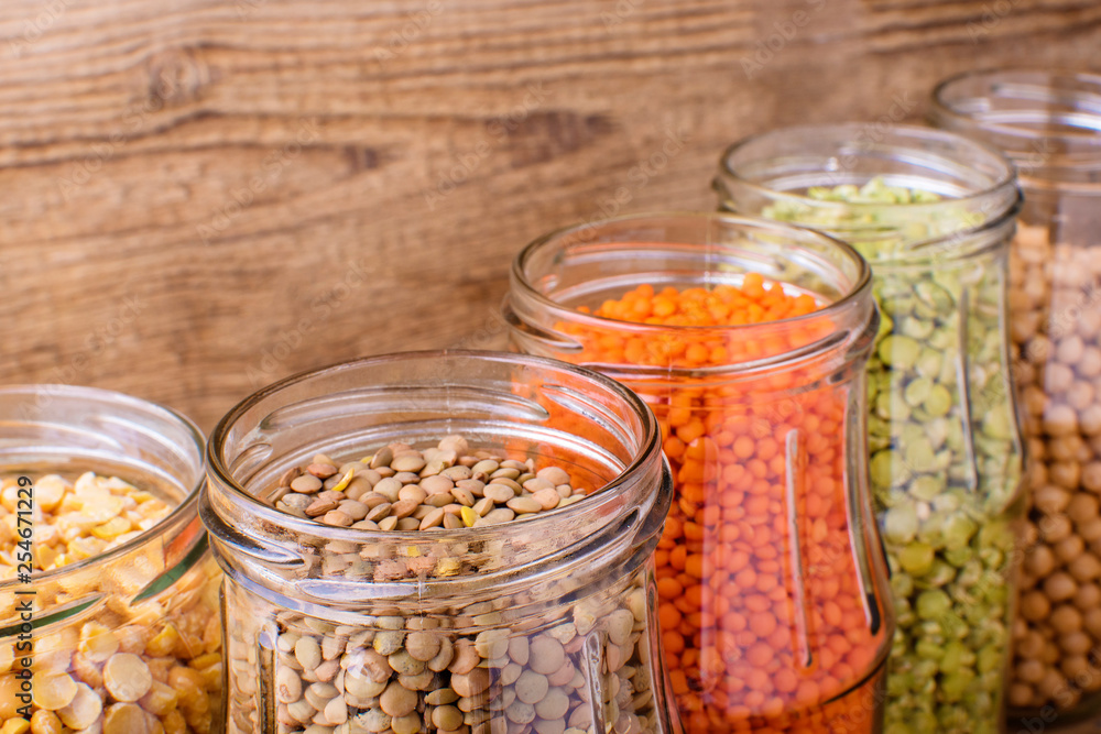 Bean seed beans in jars. Bean seed beans in jars.