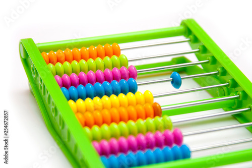 Separated element  odd one out - plastic abacus