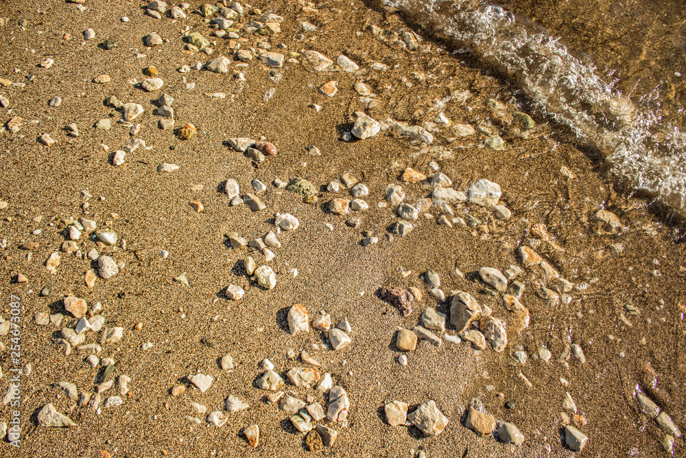 sand stone beach shoreline nature background surface from above near wave photography sand stone beach shoreline nature background surface from above near wave photography