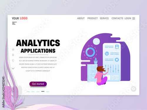 Landing page or website template with scenes of active life in an urban environment. Concept illustration with characters