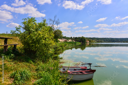 Wallpaper Mural boat on the lake Torontodigital.ca