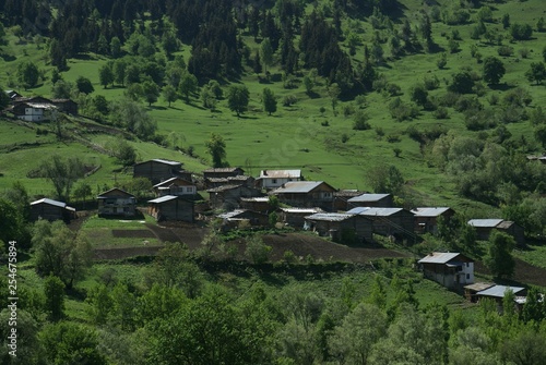 Scenic view of Ardanuc Highlands, Artvin Turkey photo