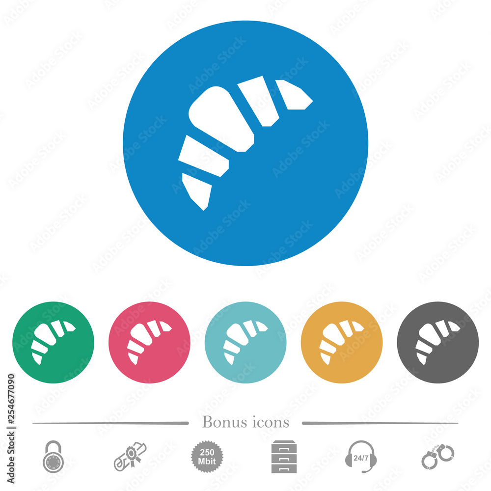 Bakery flat round icons Bakery flat round icons