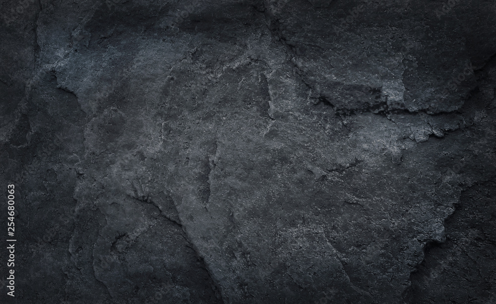 Gray or black slate stone texture , nature patterns for dark background