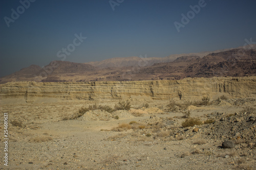 Middle East dry landscape desert rocky and mountain environment which looking like Mars planet