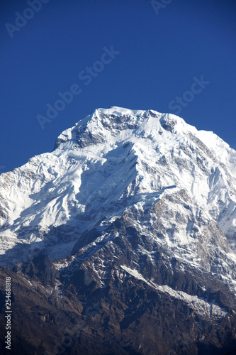 ネパールのヒマラヤ山脈のアンナプルナ・サウス