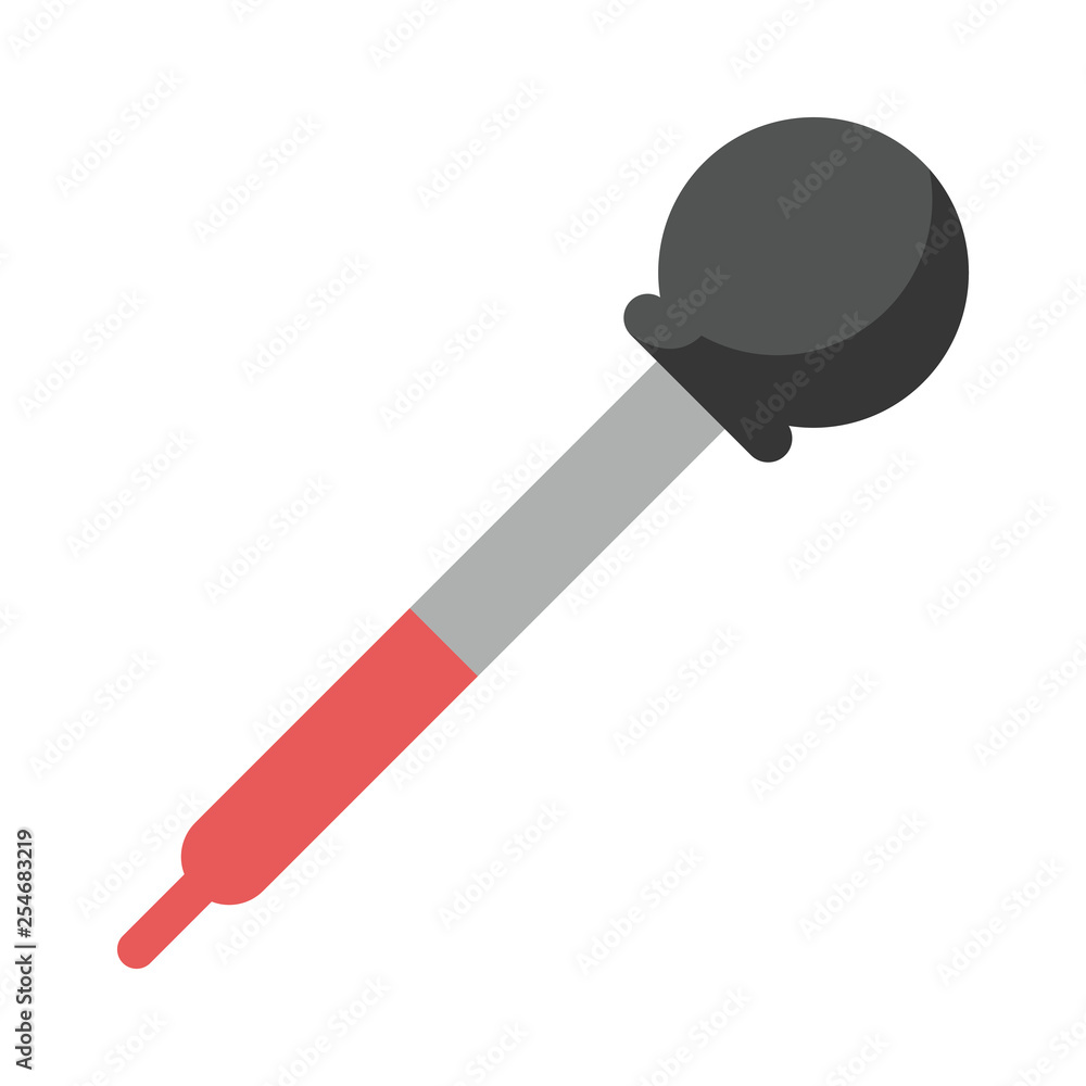 Medical dropper utensil isolated Medical dropper utensil isolated