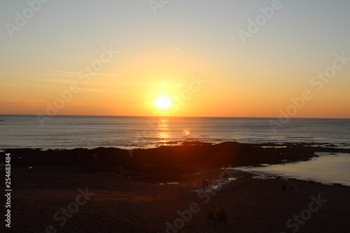 sunset on the beach