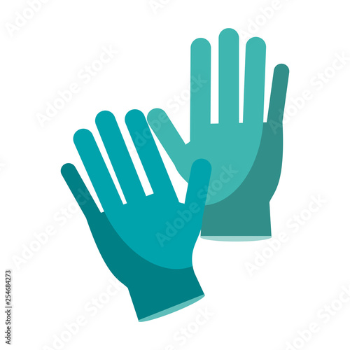 Medical gloves isolated
