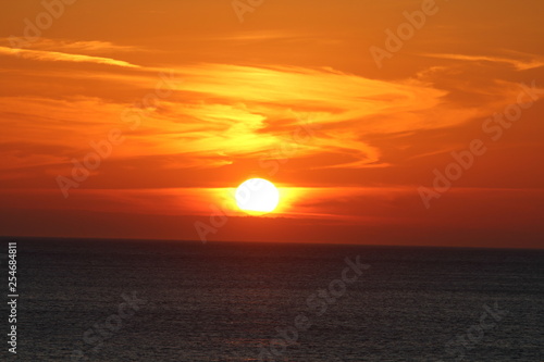 Sunset over the sea © Dan