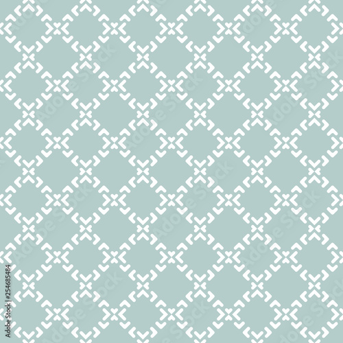 Geometric abstract vector pattern. Geometric modern ornament. Seamless modern light blue and white background